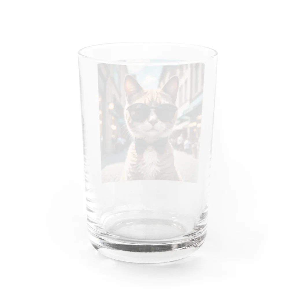 oz-chanのサングラスを掛けているモデルマンチカン猫 Water Glass :back