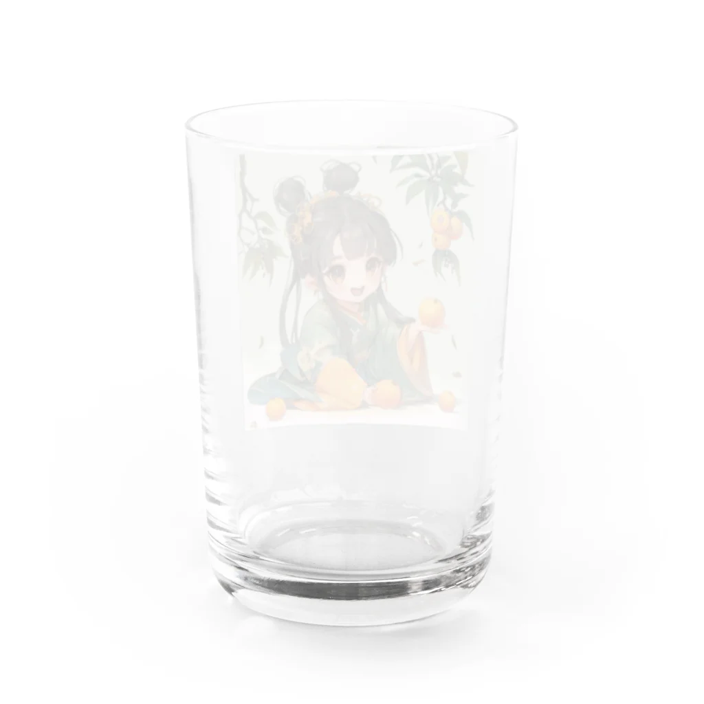 AQUAMETAVERSEの小さな弁財天様が豊富な収穫に喜び アメジスト 2846 Water Glass :back