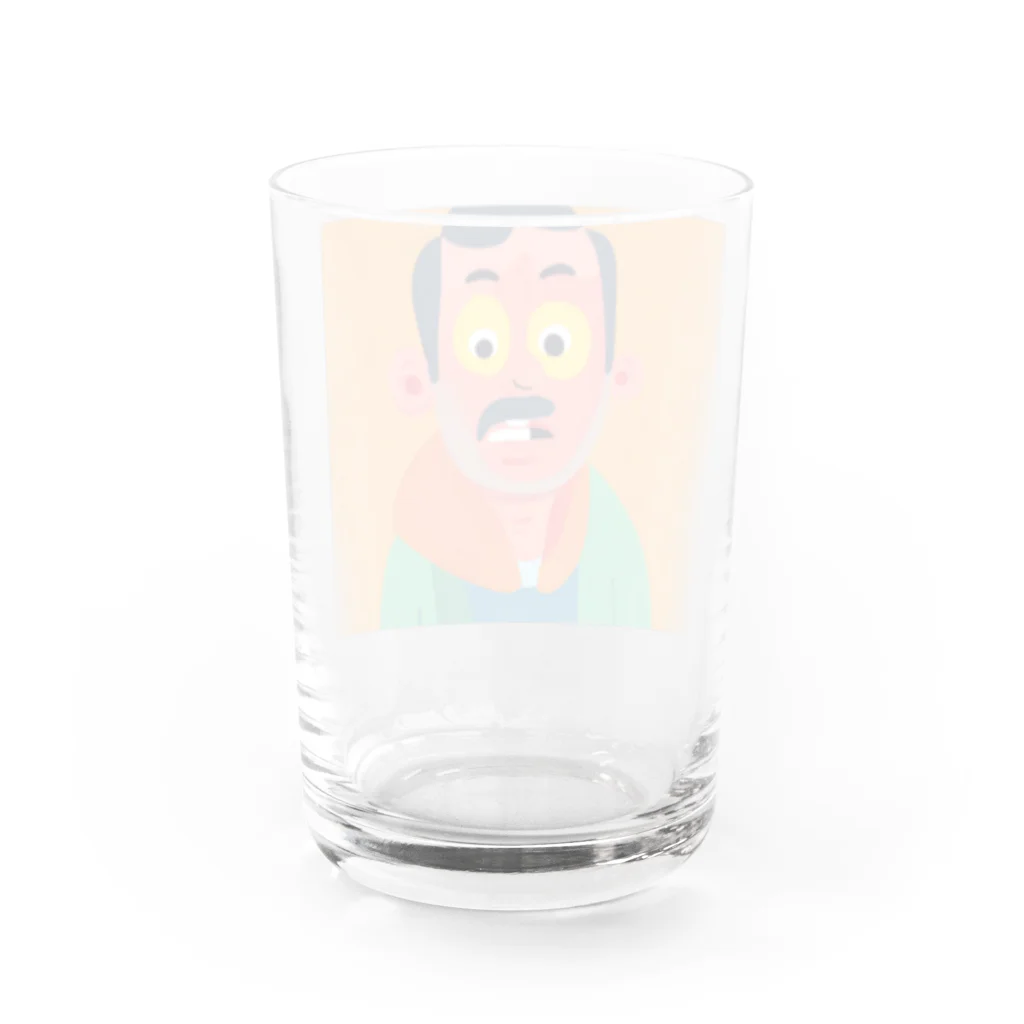 JINPACHIの努力家な男 Water Glass :back