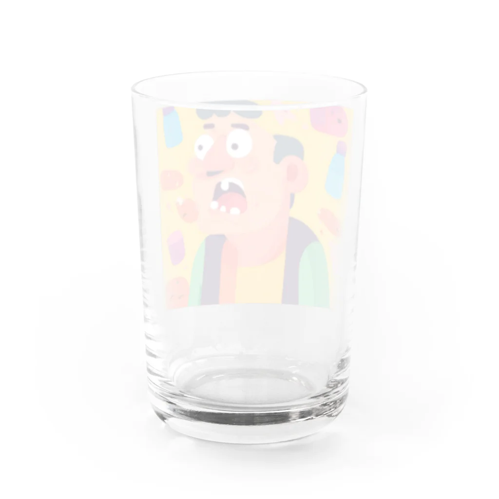 JINPACHIの粘り強い男 Water Glass :back