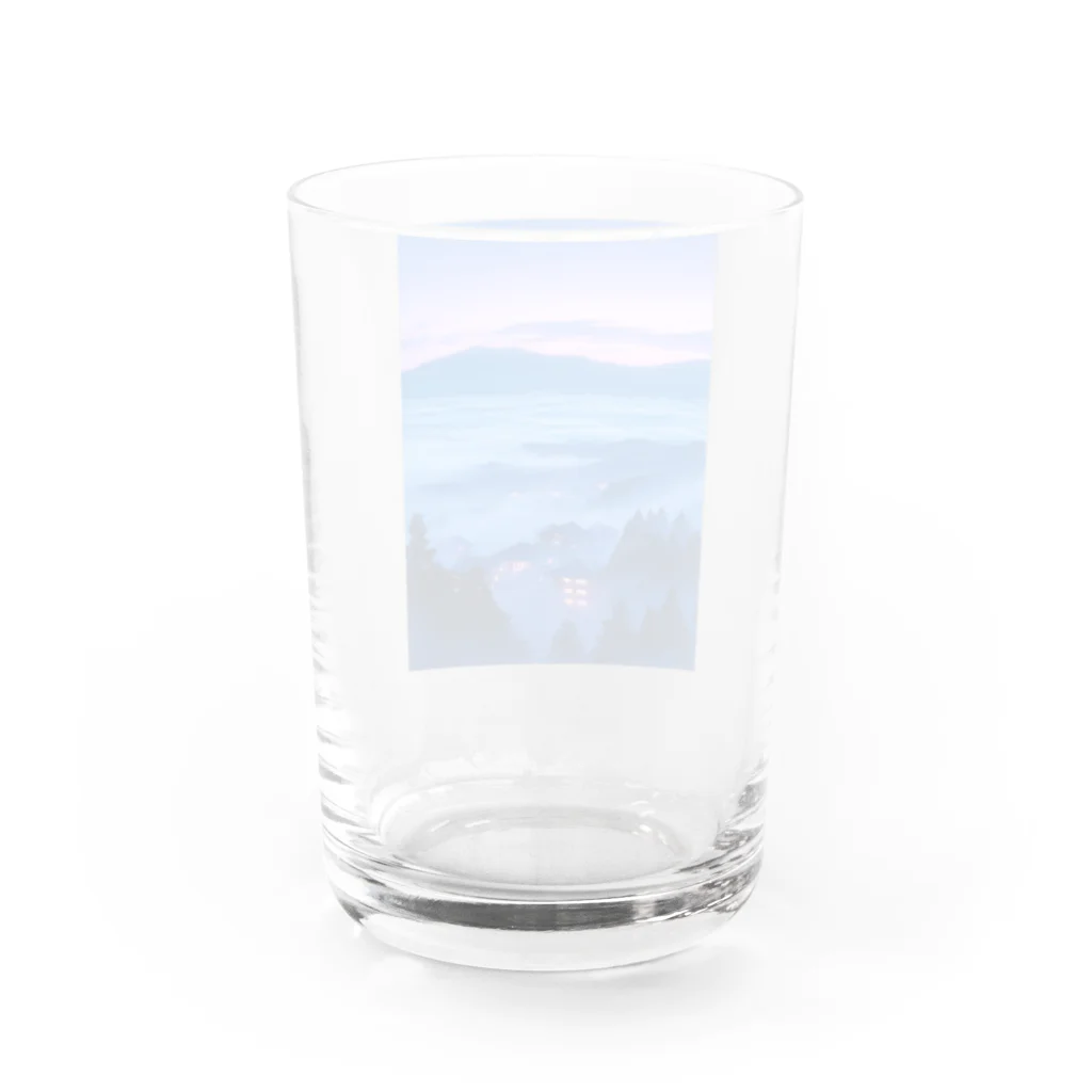 AQUAMETAVERSEの雲海とホテル街の灯　ラフルール　1859 Water Glass :back