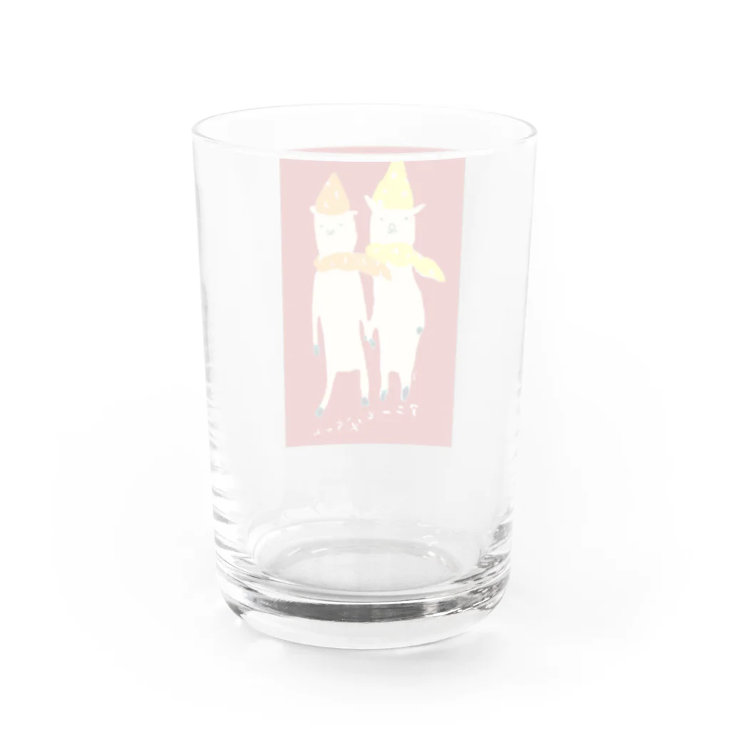 やまだまいのアニーと父ちゃん Water Glass :back