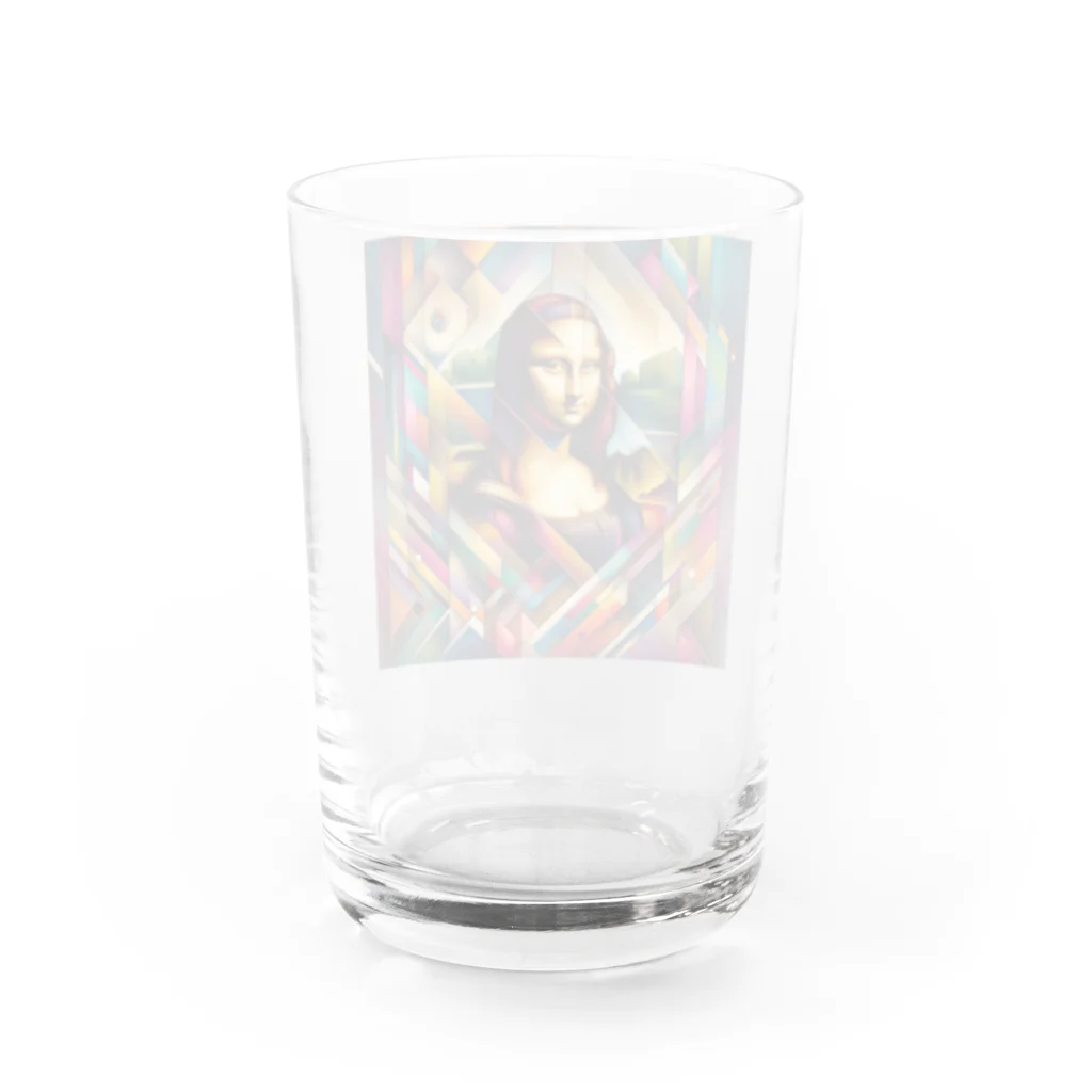 Qten369のモナリザ？ Water Glass :back