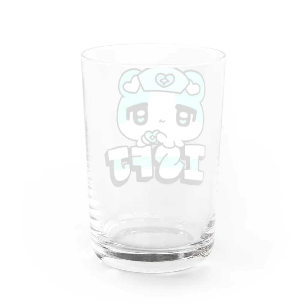 ムラサキゲジゲジのオンラインショップの16性格タコちゃんず ISFJ Water Glass :back