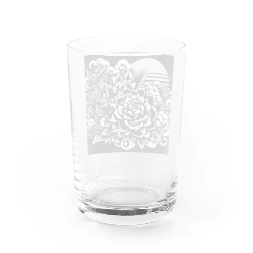 tooeの和華日　黒 Water Glass :back