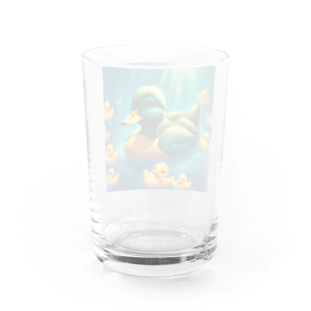 pipi_popoのアヒル Water Glass :back