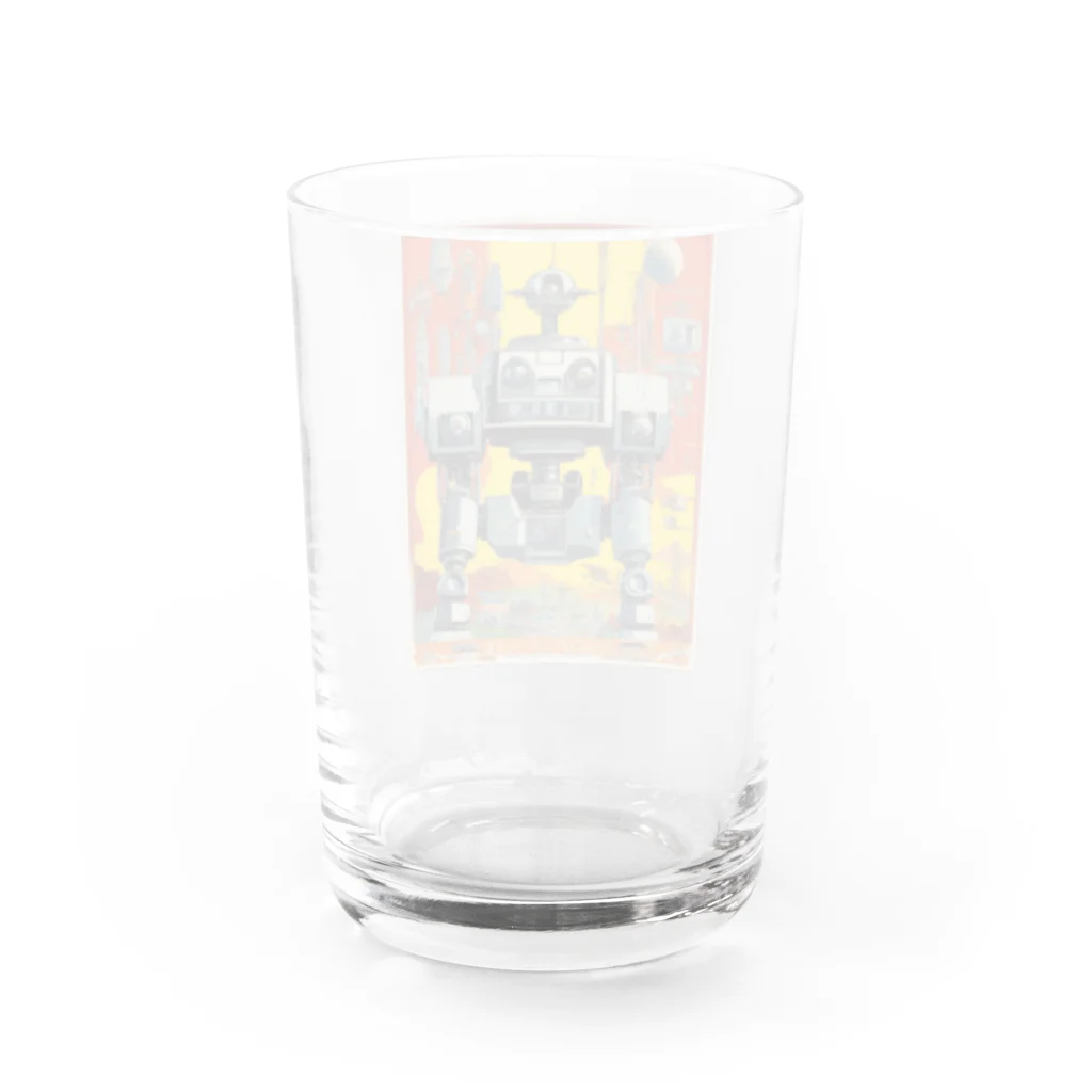 mirinconixのレトロで大きくてジャンクな戦闘用ロボットくん Water Glass :back