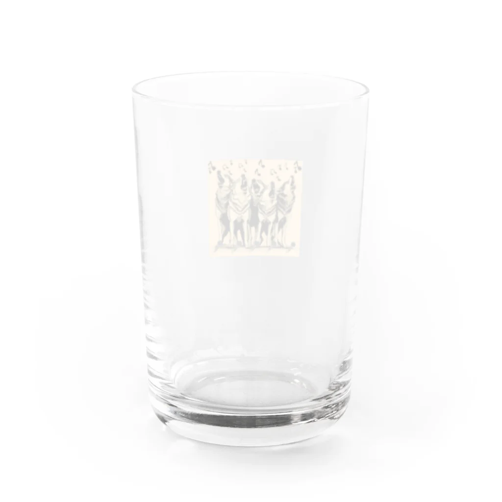 baby holding の狼の歌 Water Glass :back