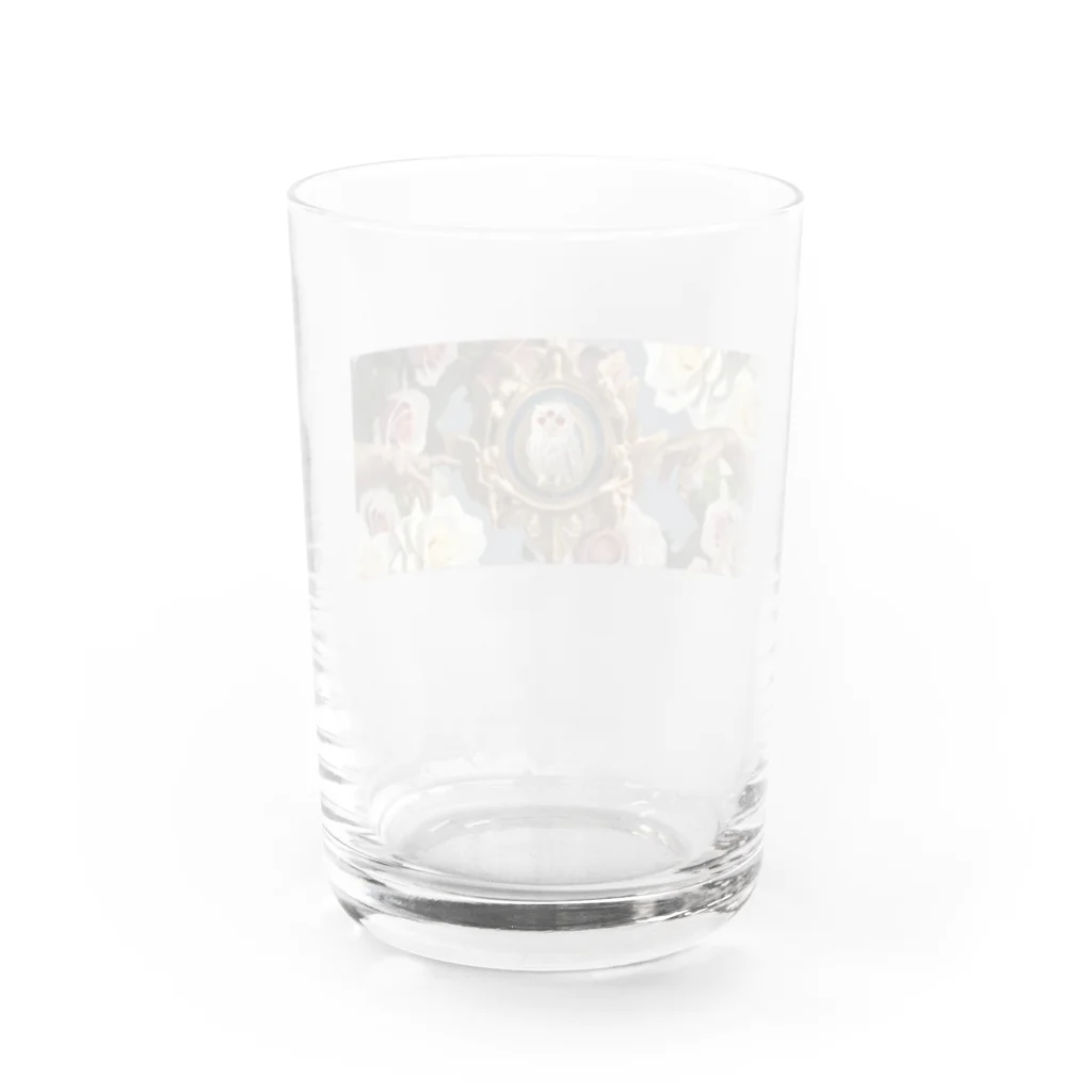 はろめりちゃんの秘密結社 梟　はくあちゃん Water Glass :back