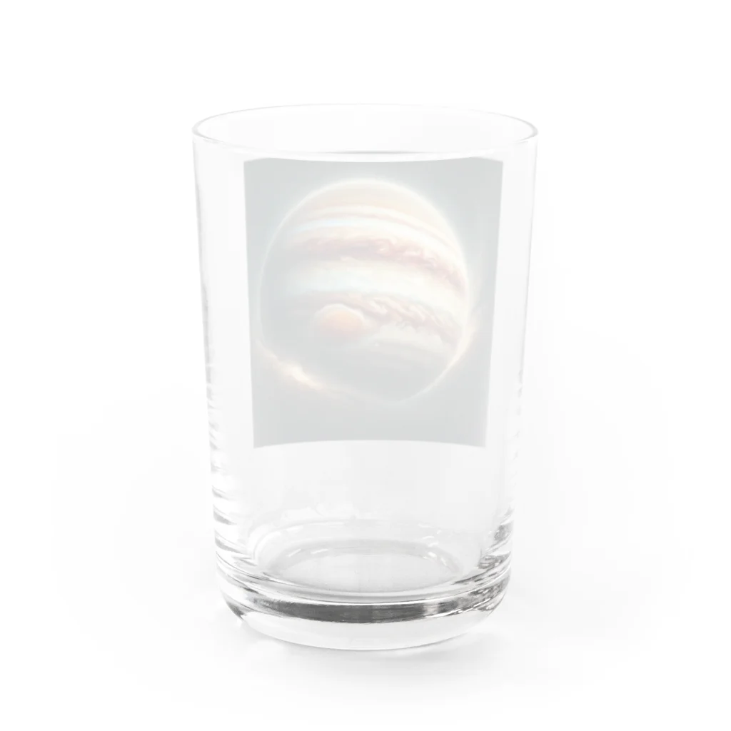 宇宙の神秘グッズ販売所のジュピター Water Glass :back