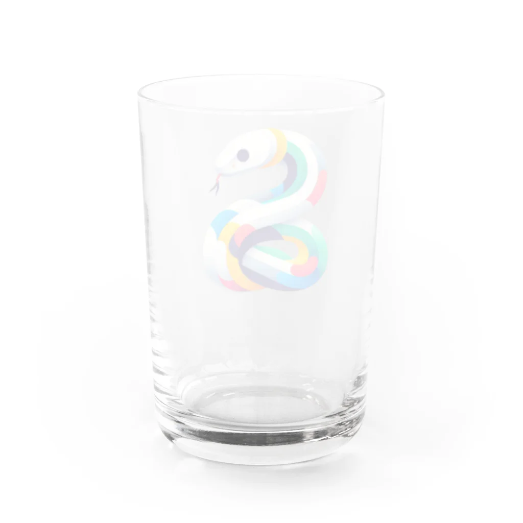 tohateの白蛇 Water Glass :back