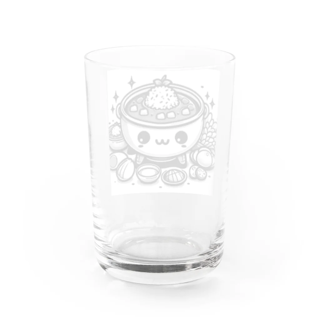 アミュペンのユニークなカレーバランス Water Glass :back