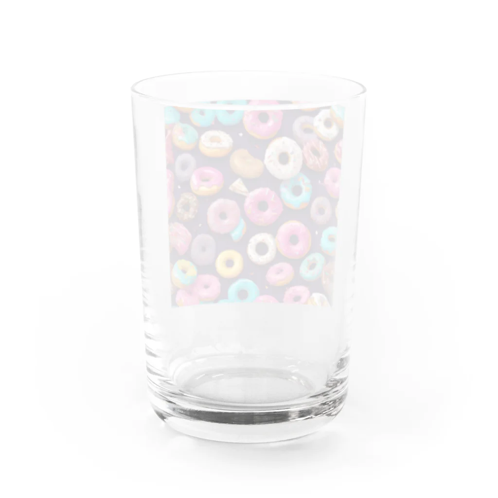 piasのオリジナルグッズアイテム通販のしあわせのドーナツたち Water Glass :back