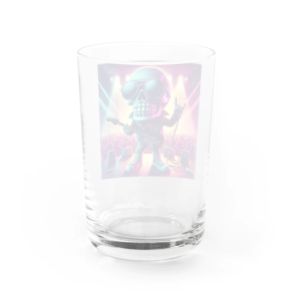 波乗り南国🏝️のスカルくん Water Glass :back