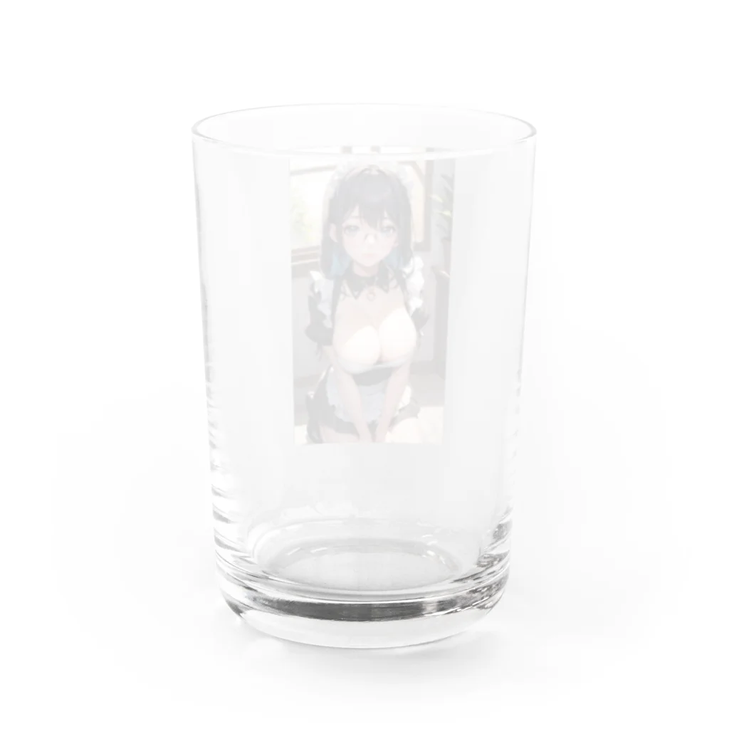 美少女学院の黒髪美少女　美鈴ちゃん　メイド Water Glass :back