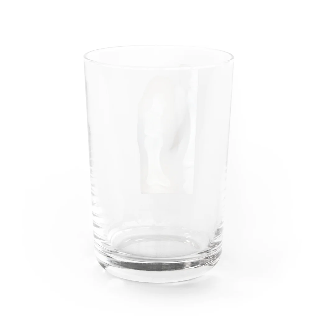 ねこぬこ屋敷Shopの小指骨折グラス2種 Water Glass :back