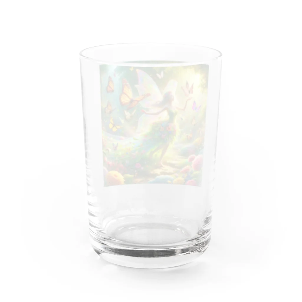 yukie8139の妖精と蝶々 グラス反対面