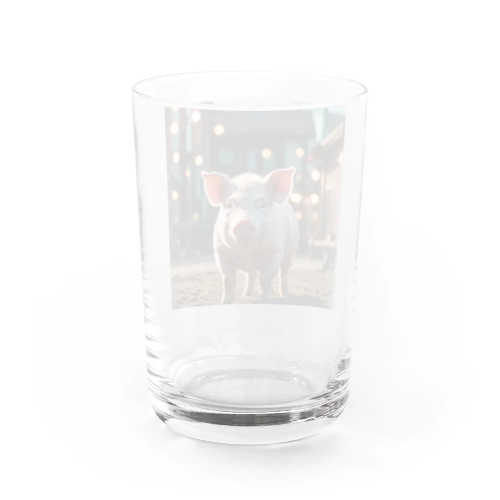 nakamori2722のリアルな豚 Water Glass :back