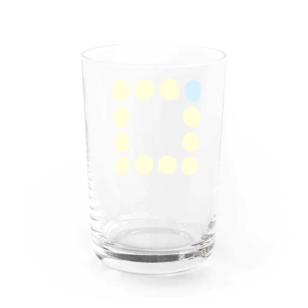 〇△□のお店のシンプルドットデザインシリーズ12 Water Glass :back