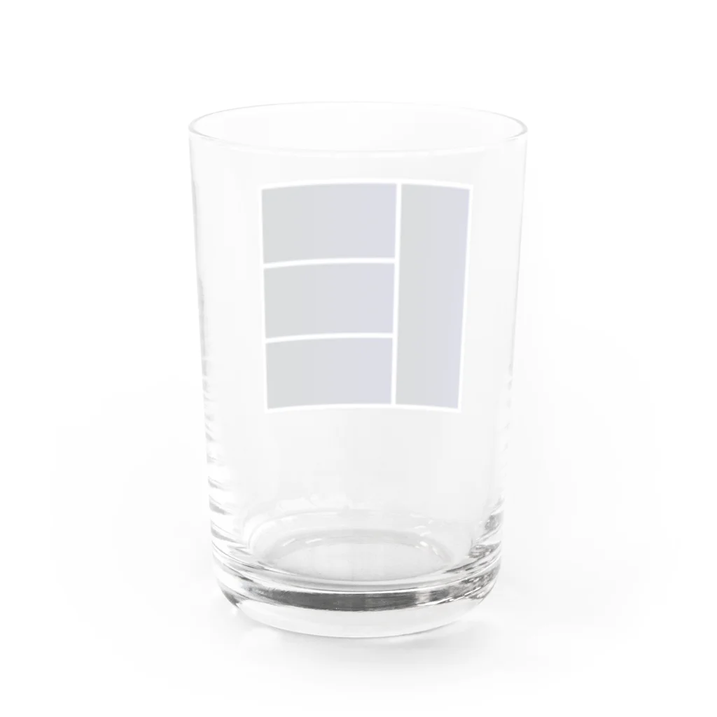 〇△□のお店のシンプルＢＯＸデザイン１ Water Glass :back