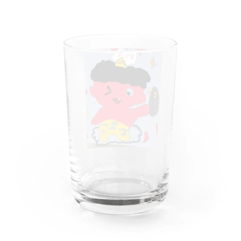 ガンモックのおにっち Water Glass :back