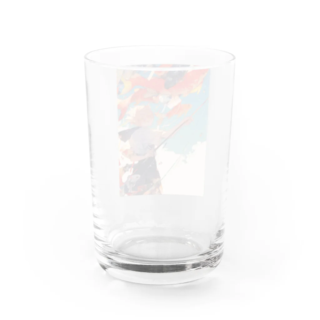 AQUAMETAVERSEの鯉のぼりを操る男の子　ラフルール　1859 Water Glass :back