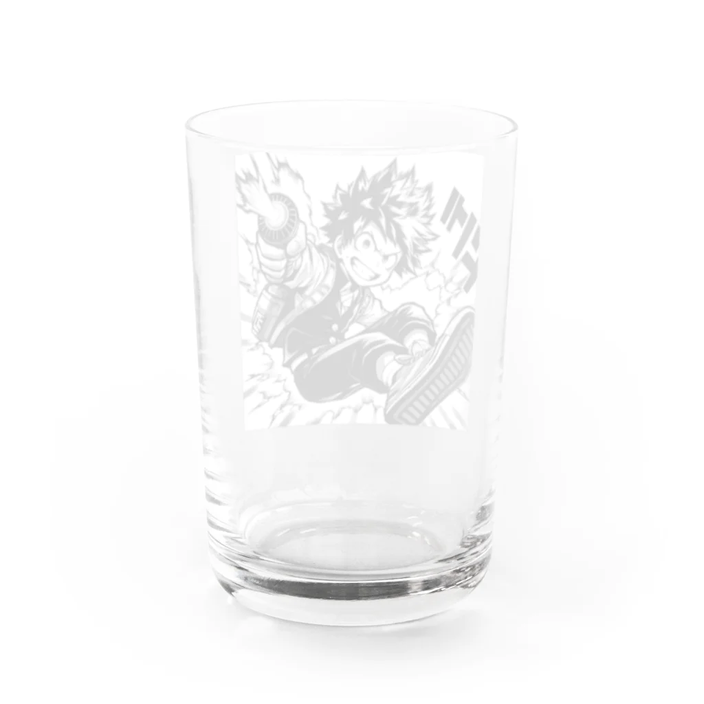 アミュペンのにっこり笑顔の男の子 Water Glass :back