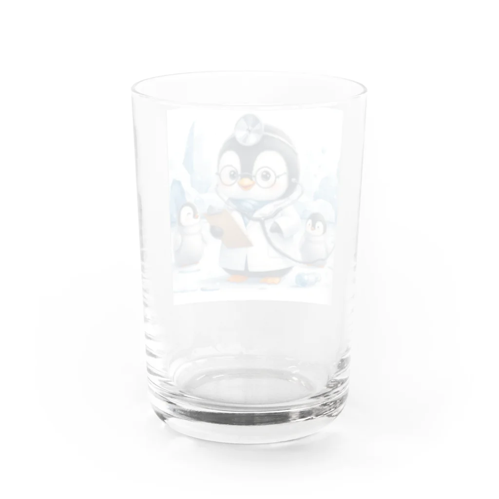 アミュペンのペンギン医者 Water Glass :back