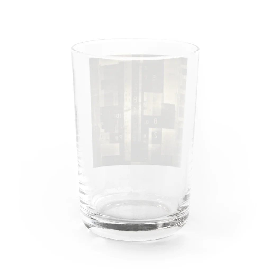 TakeKAKEのNumbering Water Glass :back