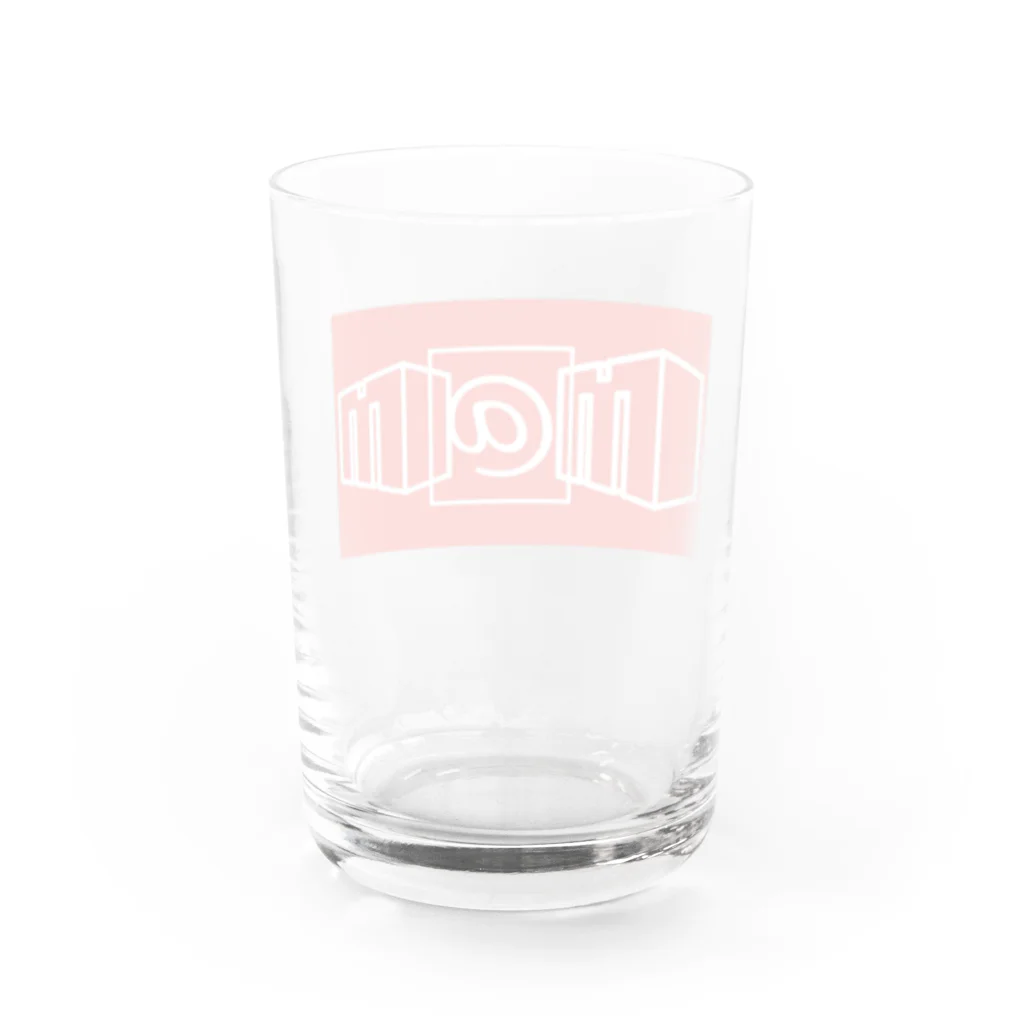 m@mmenのm@mmen ボックスロゴ Water Glass :back