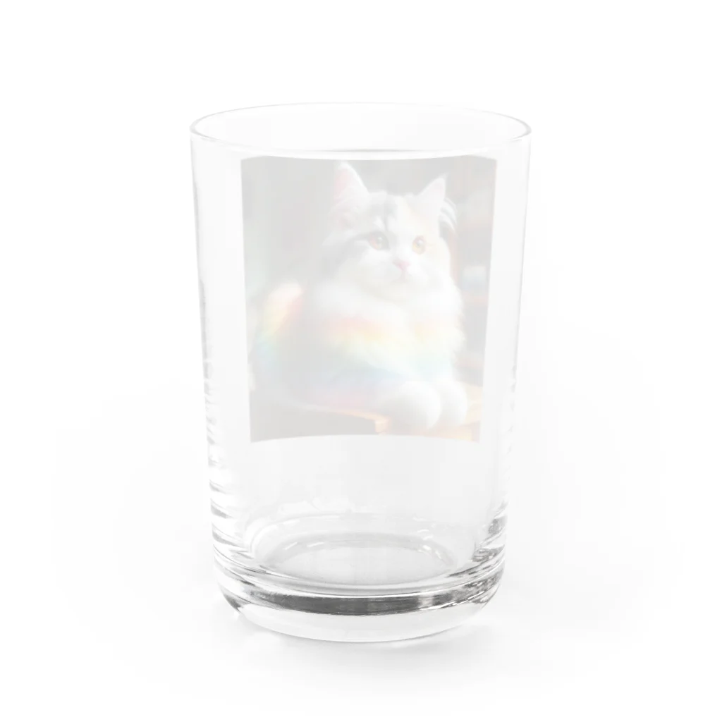 Creation CATの虹色CAT Water Glass :back