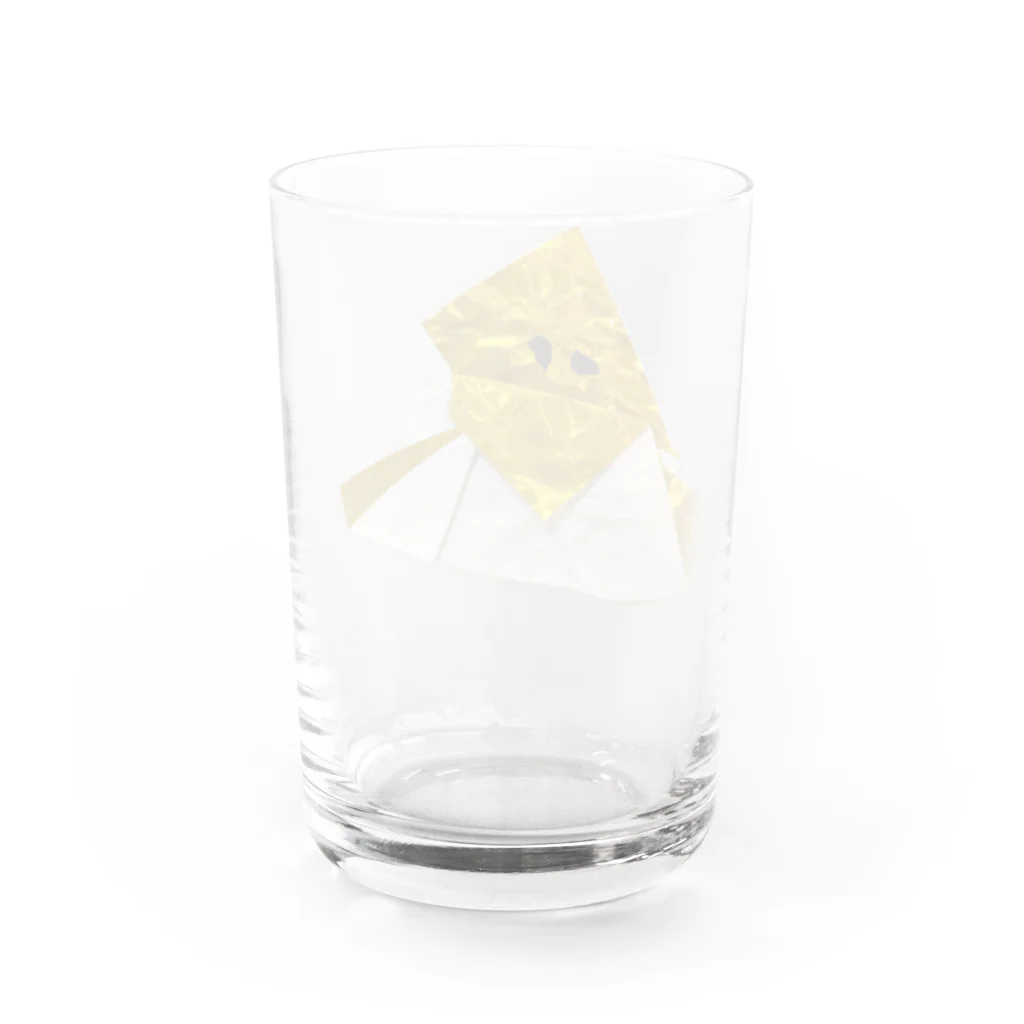 tomorhythmの折り紙のペンギン Water Glass :back