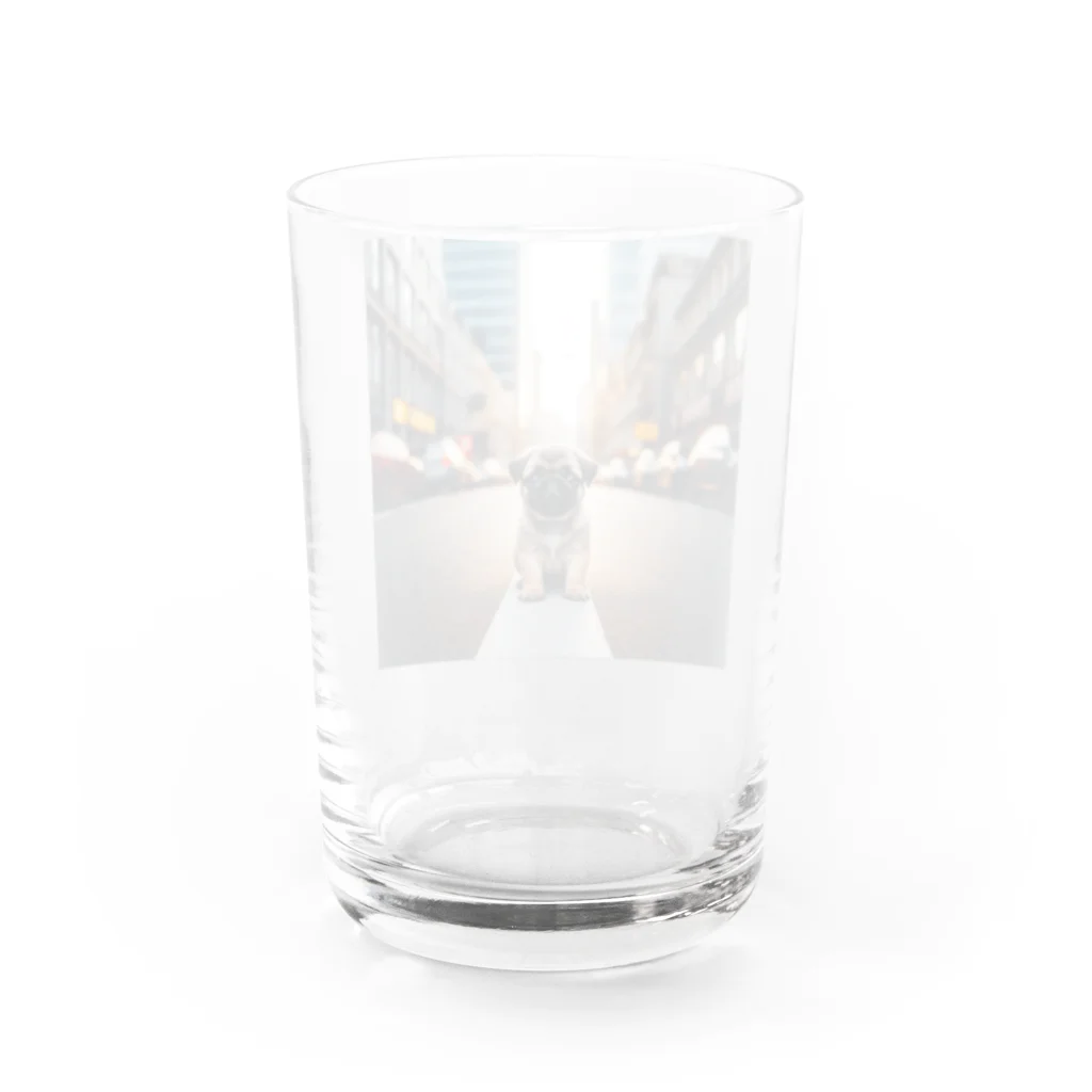 koumeiのみちにパグ2 Water Glass :back