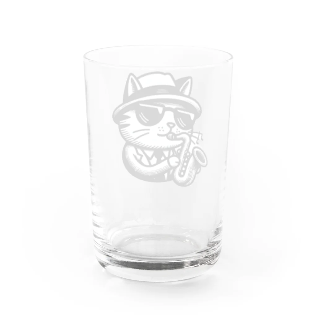 age3mのブローキャット Water Glass :back