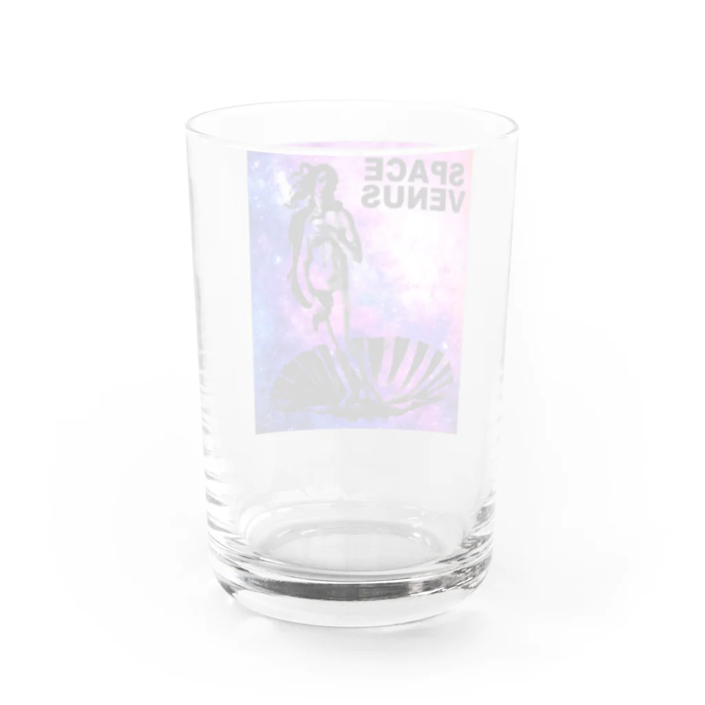 アインシュタインキャットのスペースヴィーナス Water Glass :back