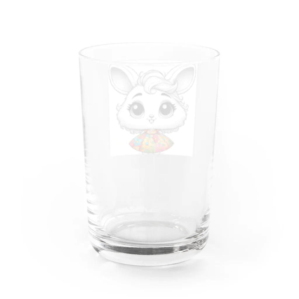 Kojironのうさちゃん Water Glass :back