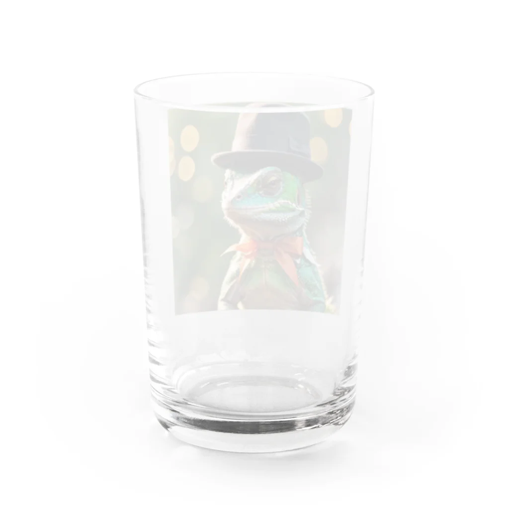 yamonokimotiのハット帽ヤモリ Water Glass :back