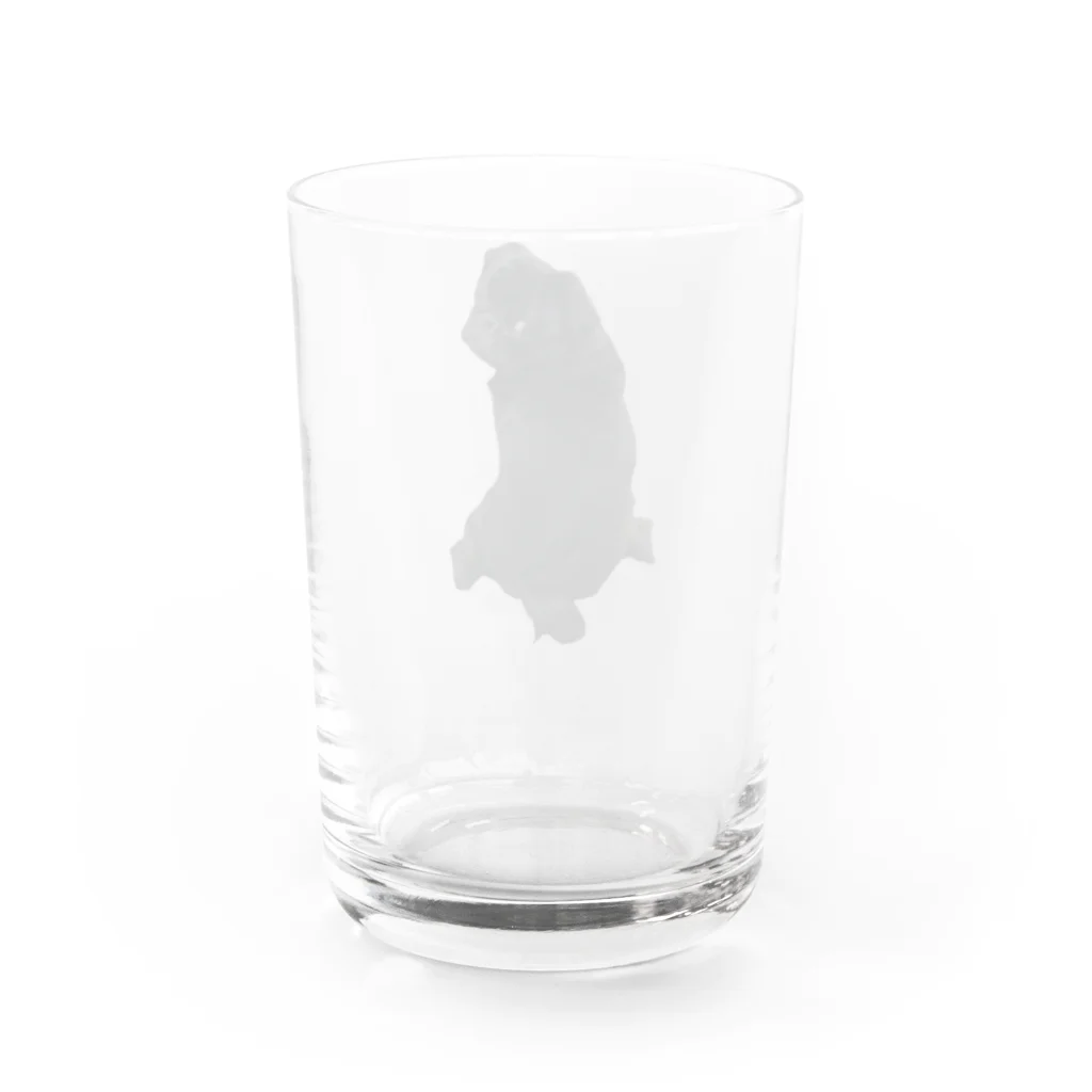 ROKUのふりむき Water Glass :back