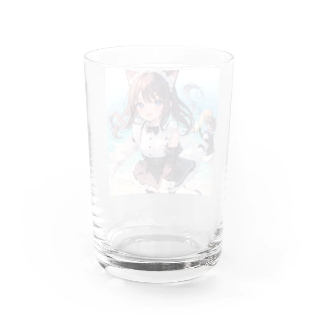 yos-1292583のねこニコばん Water Glass :back