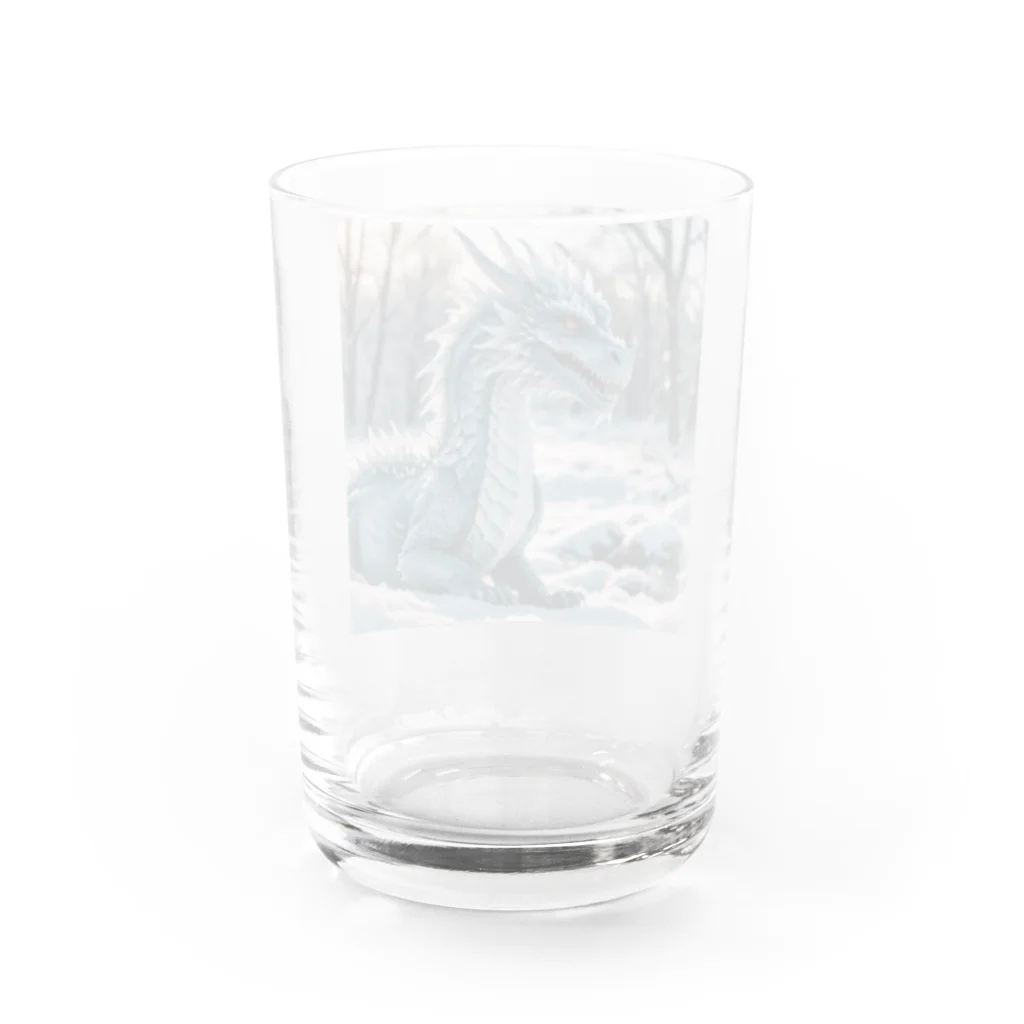 幻想都市の氷のドラゴン Water Glass :back