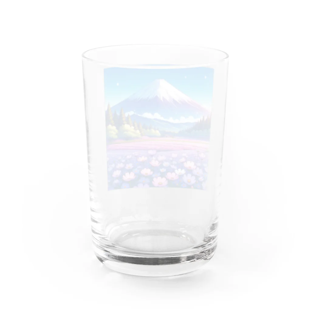 Qten369の日本の美しい風景 Water Glass :back