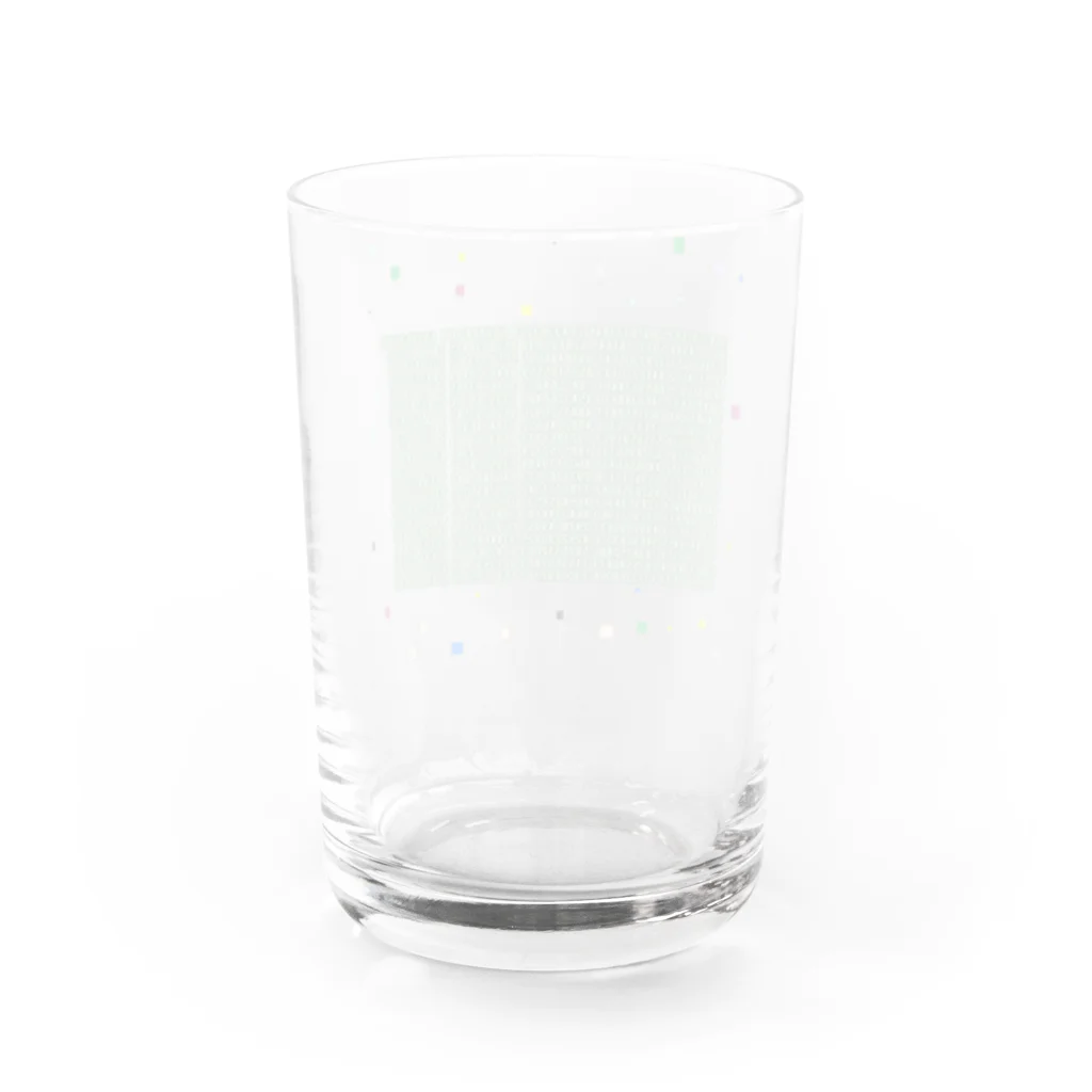 noiSutoaの円周率1000桁 Water Glass :back