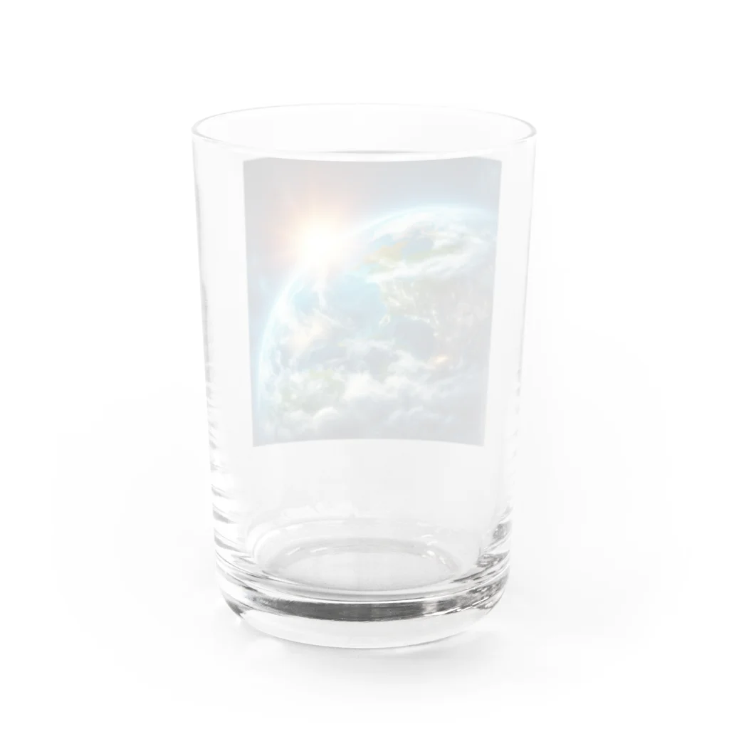 波乗り南国🏝️の惑星からの光 Water Glass :back