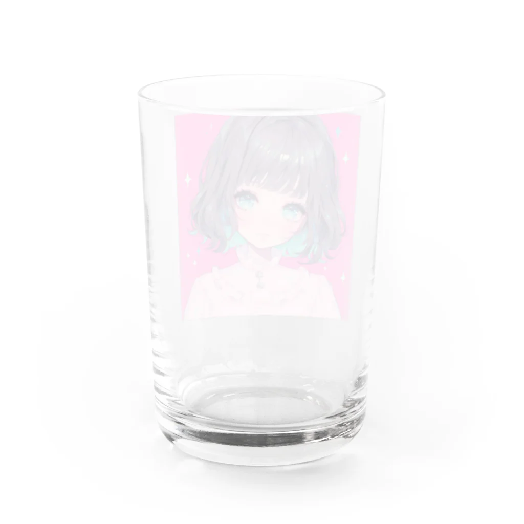 日本神話のniji girl Water Glass :back