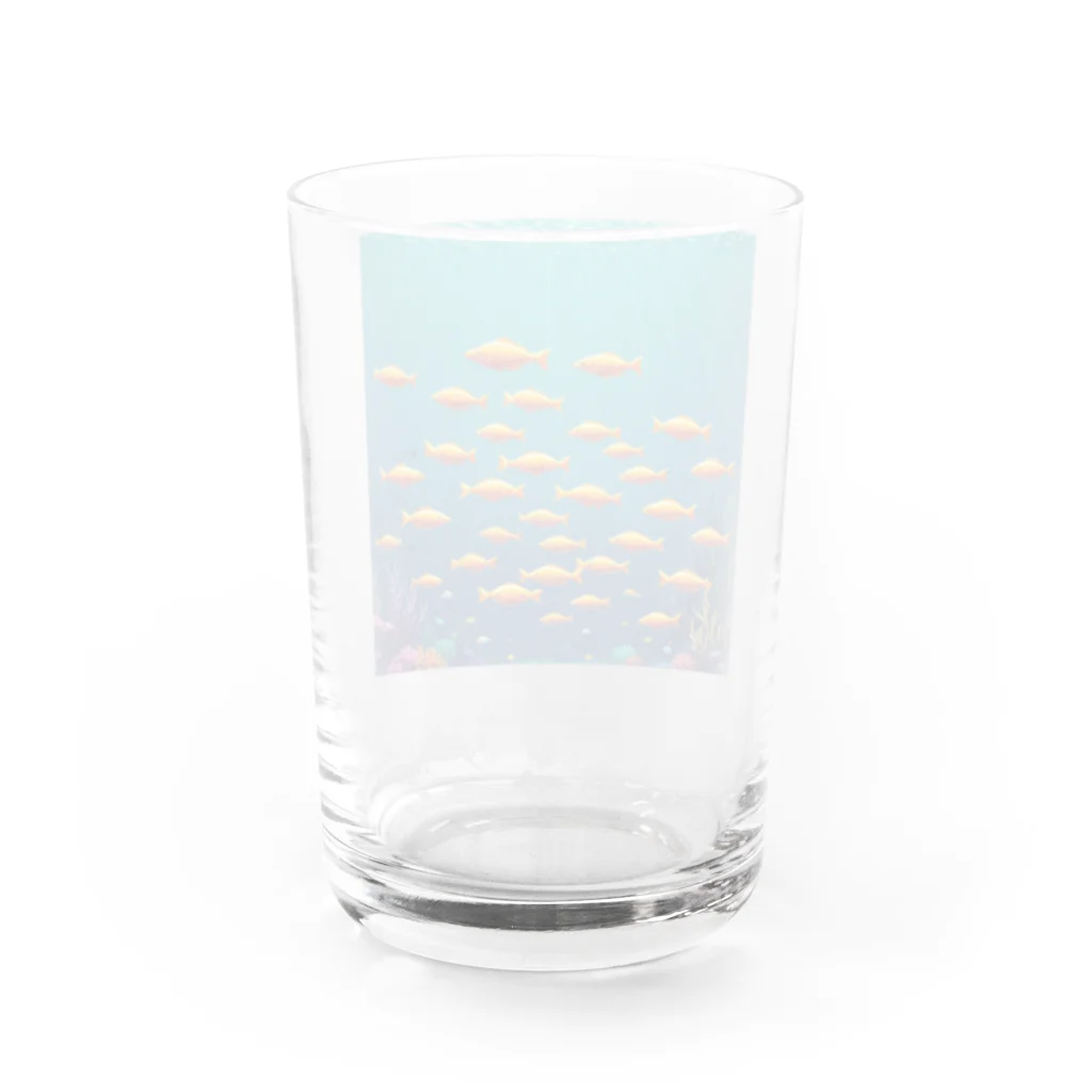 takekoputaの海中を泳ぐ魚のひれ Water Glass :back