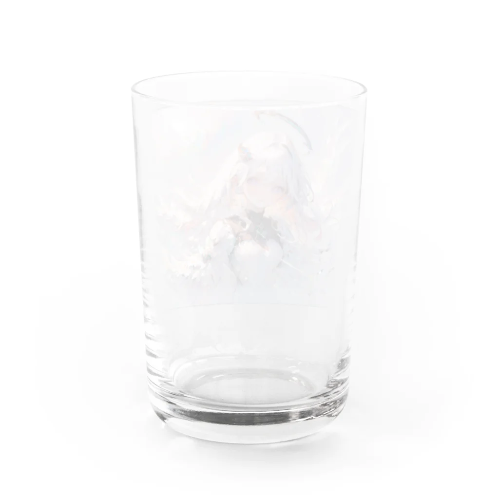 bellzetのWhite Melting Angel Water Glass :back