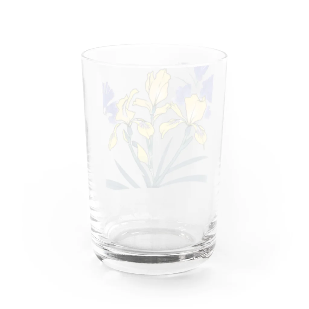 RetrowaveFlowerのRetrowaveFlower-ハナショウブ- Water Glass :back