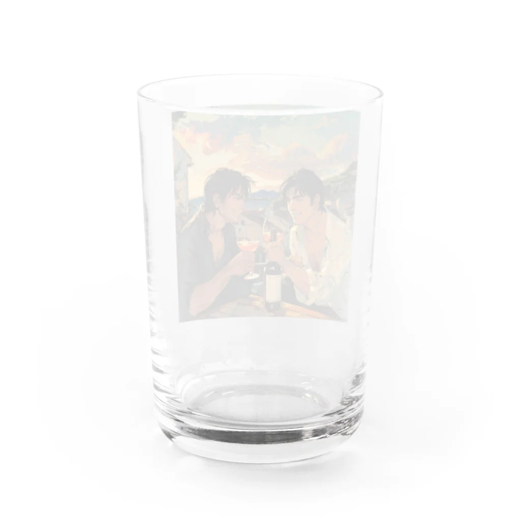 AQUAMETAVERSEのコルシカ島・ワインで乾杯　Tomoe bb 2712 Water Glass :back