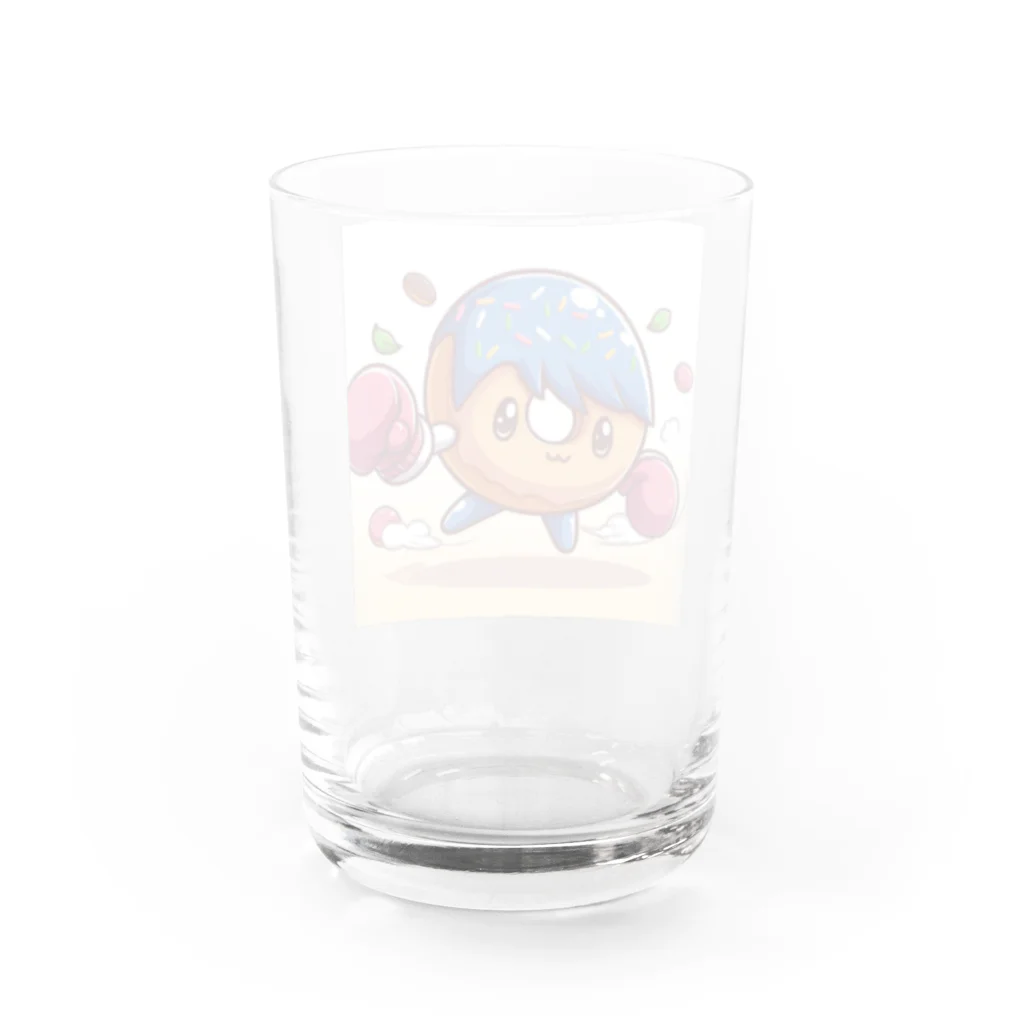 アミュペンのドーナツボクサー🍩 Water Glass :back