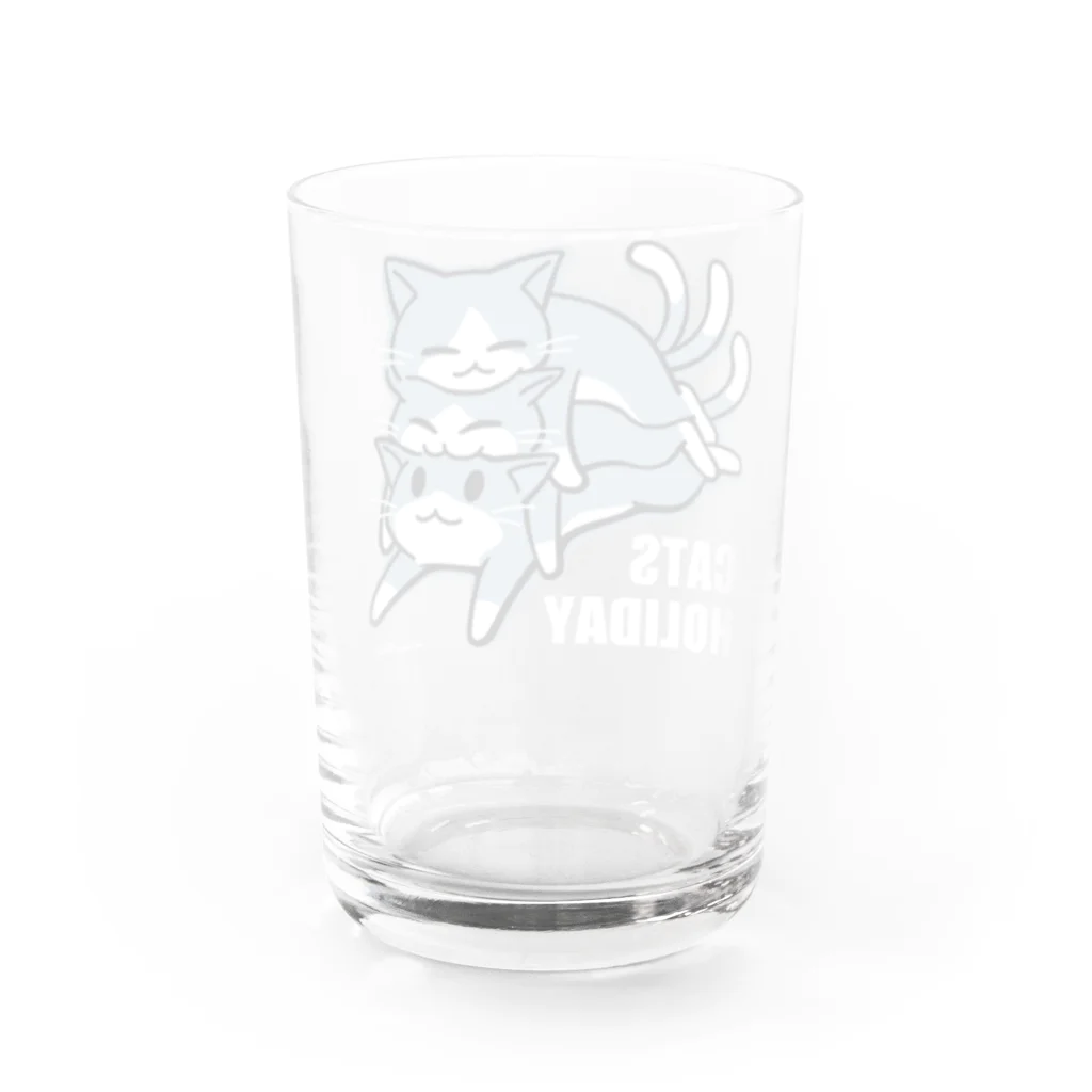 AckeeWolf Art Shopの休日どうする？ Water Glass :back